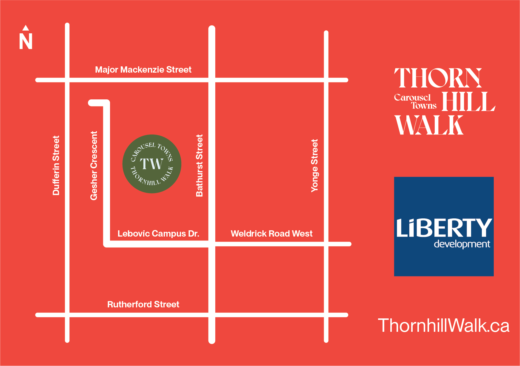 Carousel Towns At Thornhill Walk Map By Liberty Development Liberty Thornhill Walk Orange Map 