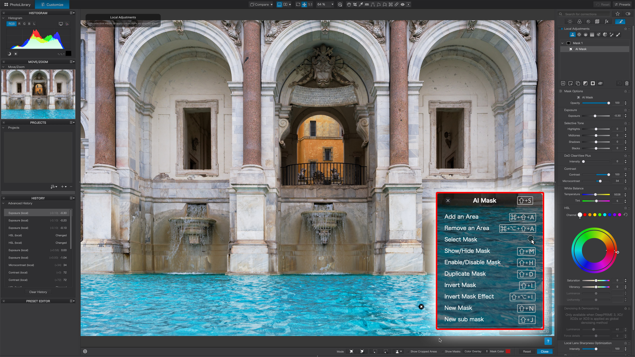 DxO PhotoLab 9 AI masking