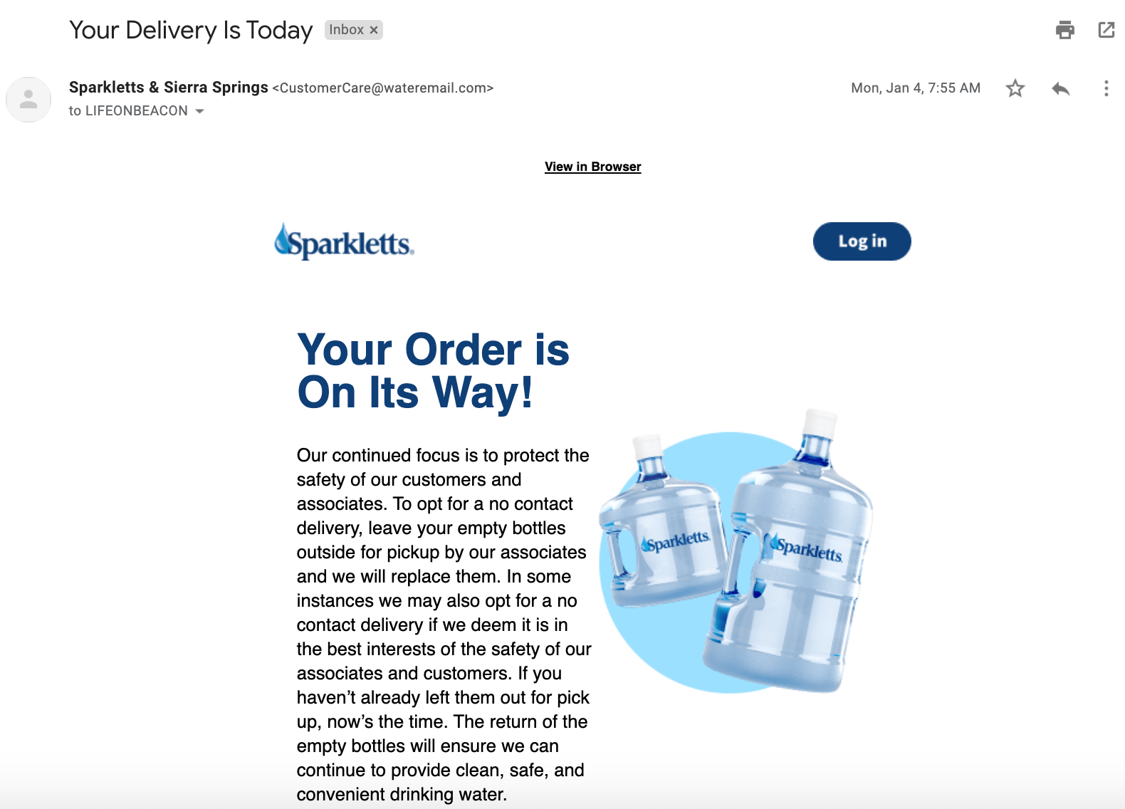 Our Sparkletts Water Delivery An Honest Review Life on Beacon