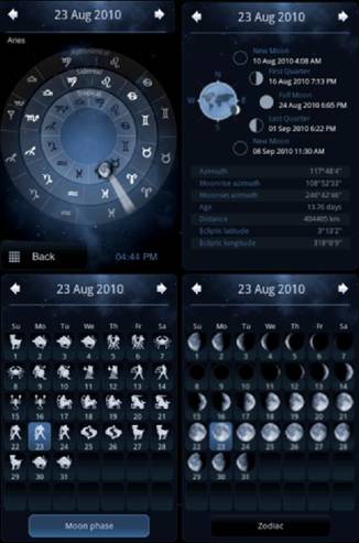 Moon Tracker Android App - Premium Dark Texture Gallery - High Resolution