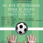 INSCRIPCIONES ABIERTAS PARA EL XVI OPEN DE CÁCERES "MEMORIAL JAVIER SERRANO" 2022