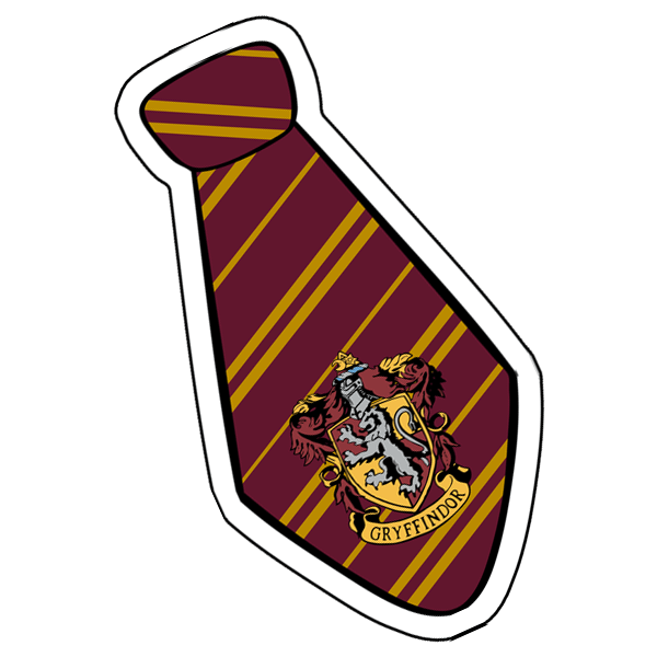 gryffindor tie sticker gilove2dance designs