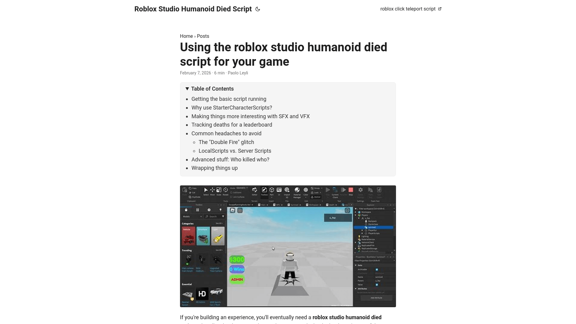 Link Check Results For Roblox Studio Humanoid Died Script Pages Dev 39bf0b59 D7c6 47c9 Ab22