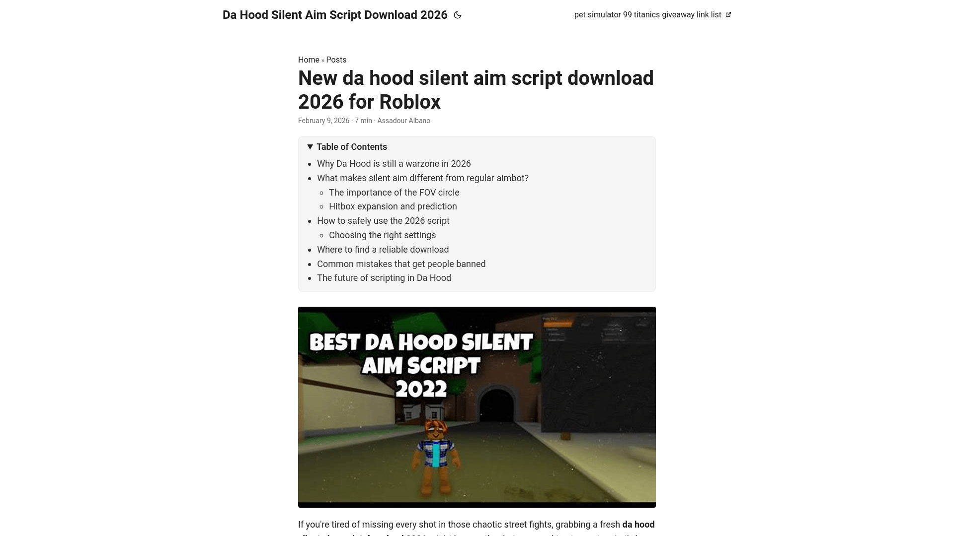 Link Check Results For Da Hood Silent Aim Script Download 2026 Pages Dev 58943096 9f6b 4d05 9cec