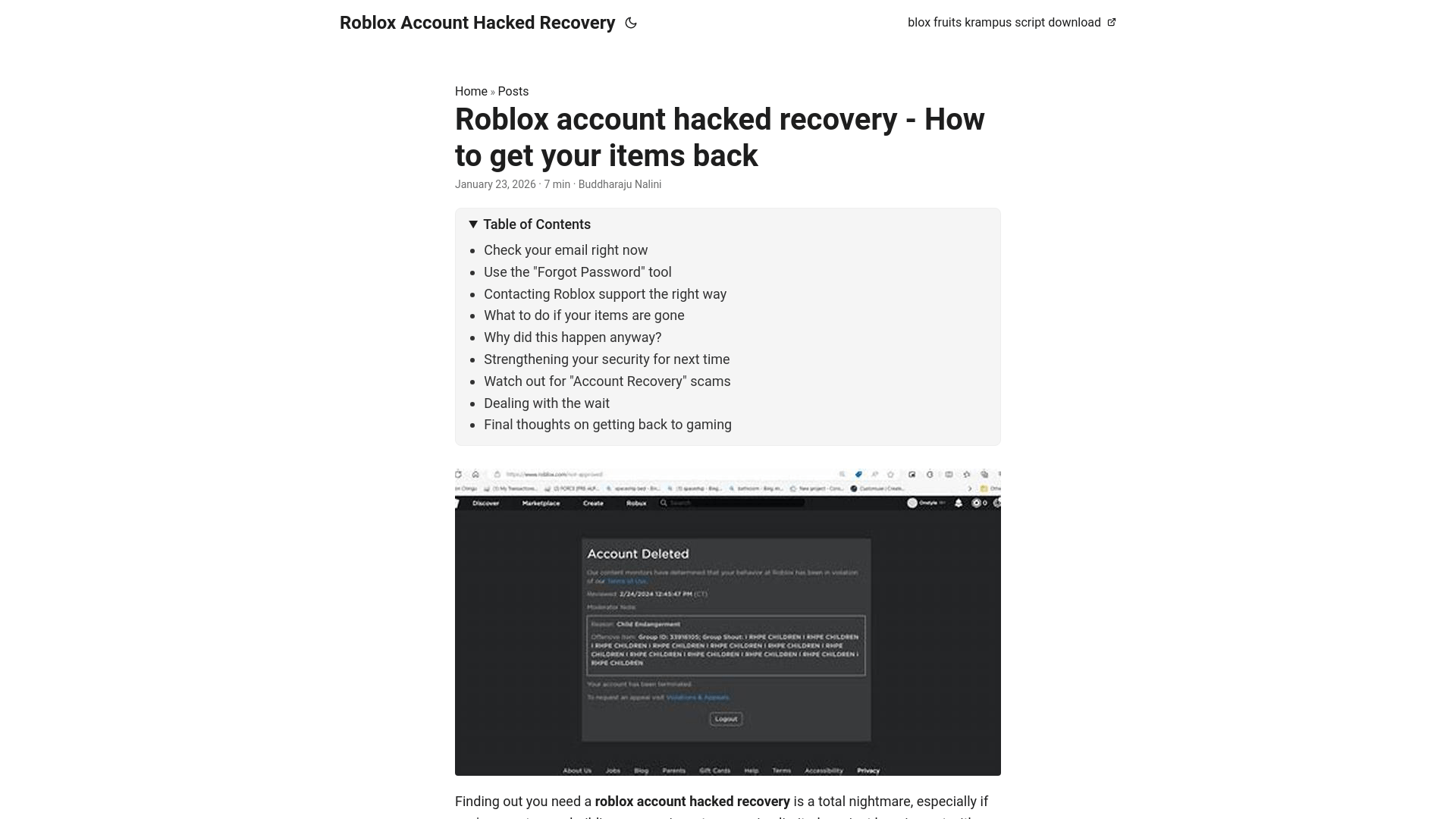 Link Check Results For Roblox Account Hacked Recovery Pages Dev A3bd777b 8d64 42f4 85c7