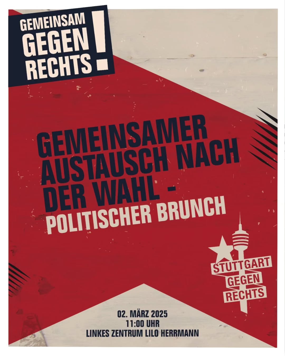 2. März – Politischer Brunch: Gemeinsamer Austausch nach der Wahl