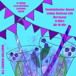 8. März – Feministischer Abend im Linken Zentrum Lilo Herrmann