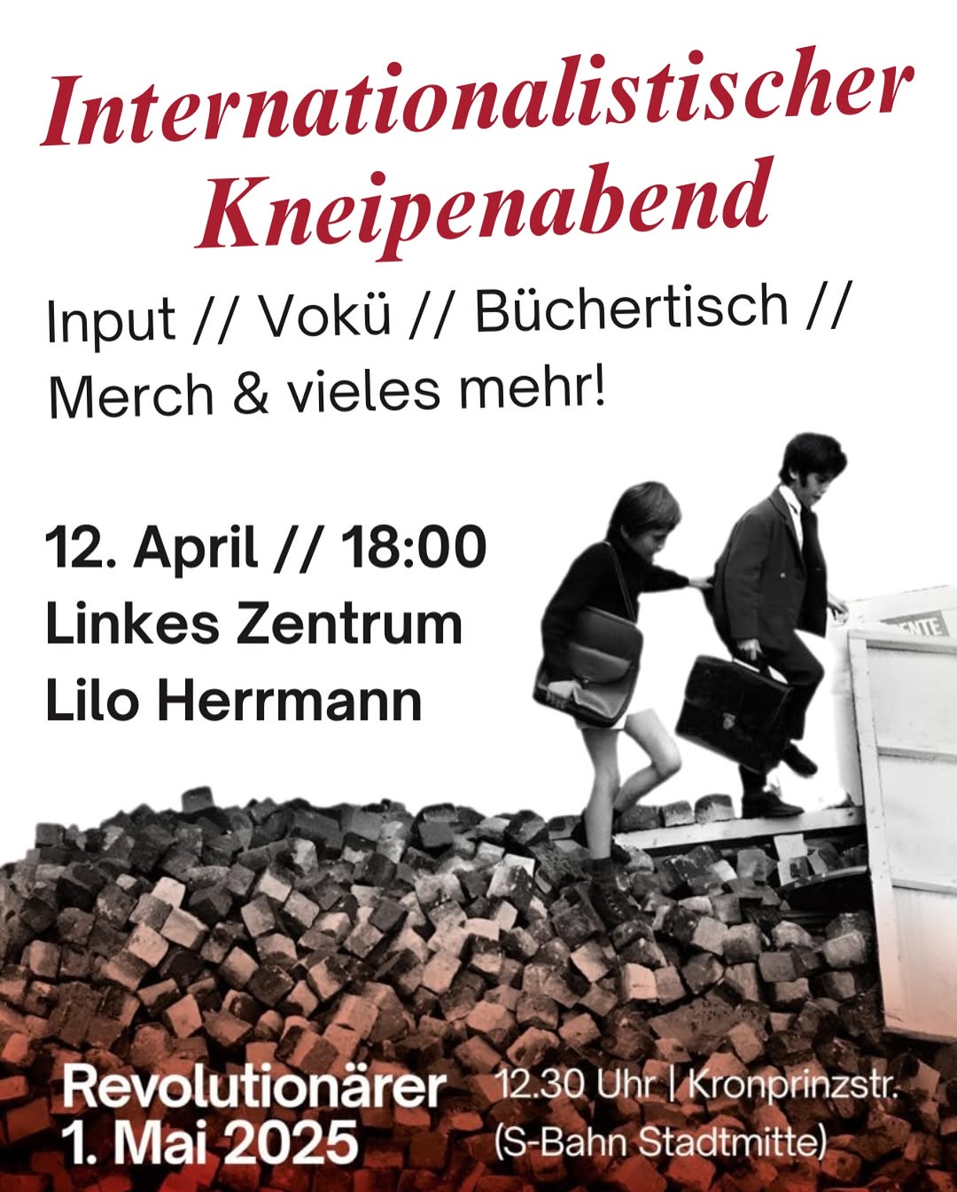 12. April – Internationalistischer Abend zum 1. Mai