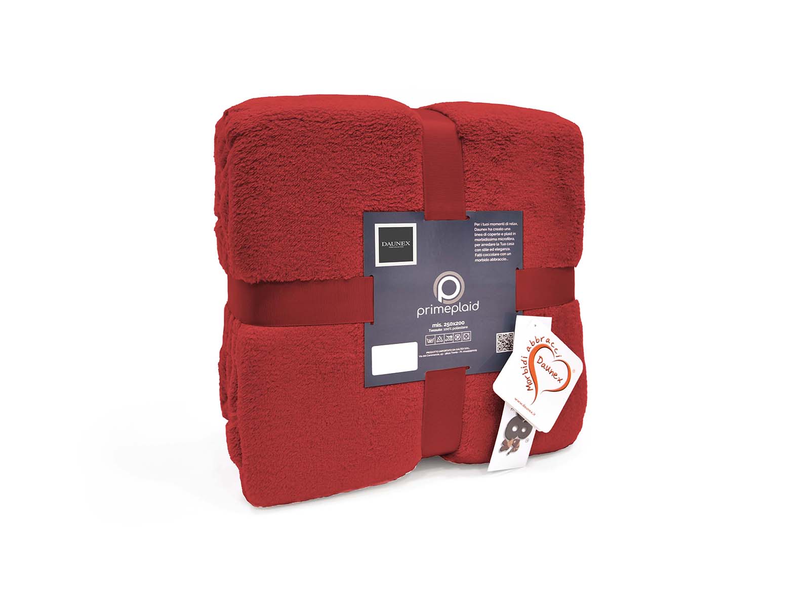 Plaid Morbidotto Tartan Rosso Daunex - 150x200 Cm, Microfibra Calda - Foto 11
