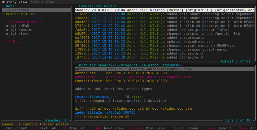 Open terminal terminal git bash. Grv A Tool To View Git Repositories From The Terminal Linux Addicts
