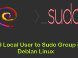 How To Add Local User To Sudo Group In Debian Linux