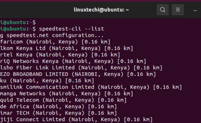 How To Test Internet Speed From Terminal In Ubuntu Linux