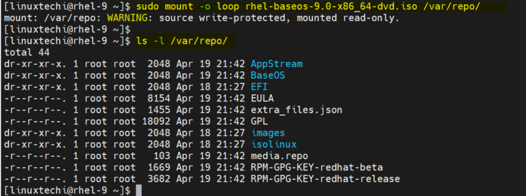 How to create local yum/dnf repository on rhel 9