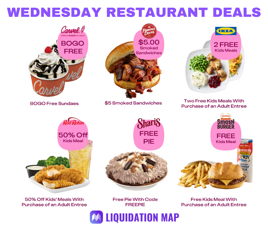 Wednesday Food Deals