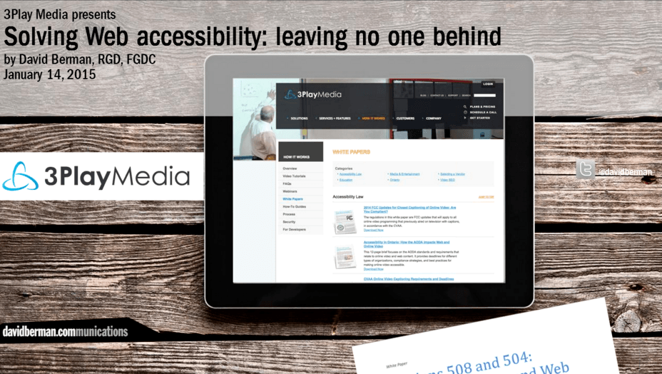 Solving web accessibility: leaving no one behind