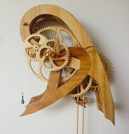Wooden Gear Clock Plans From Hawaii By Clayton Boyer