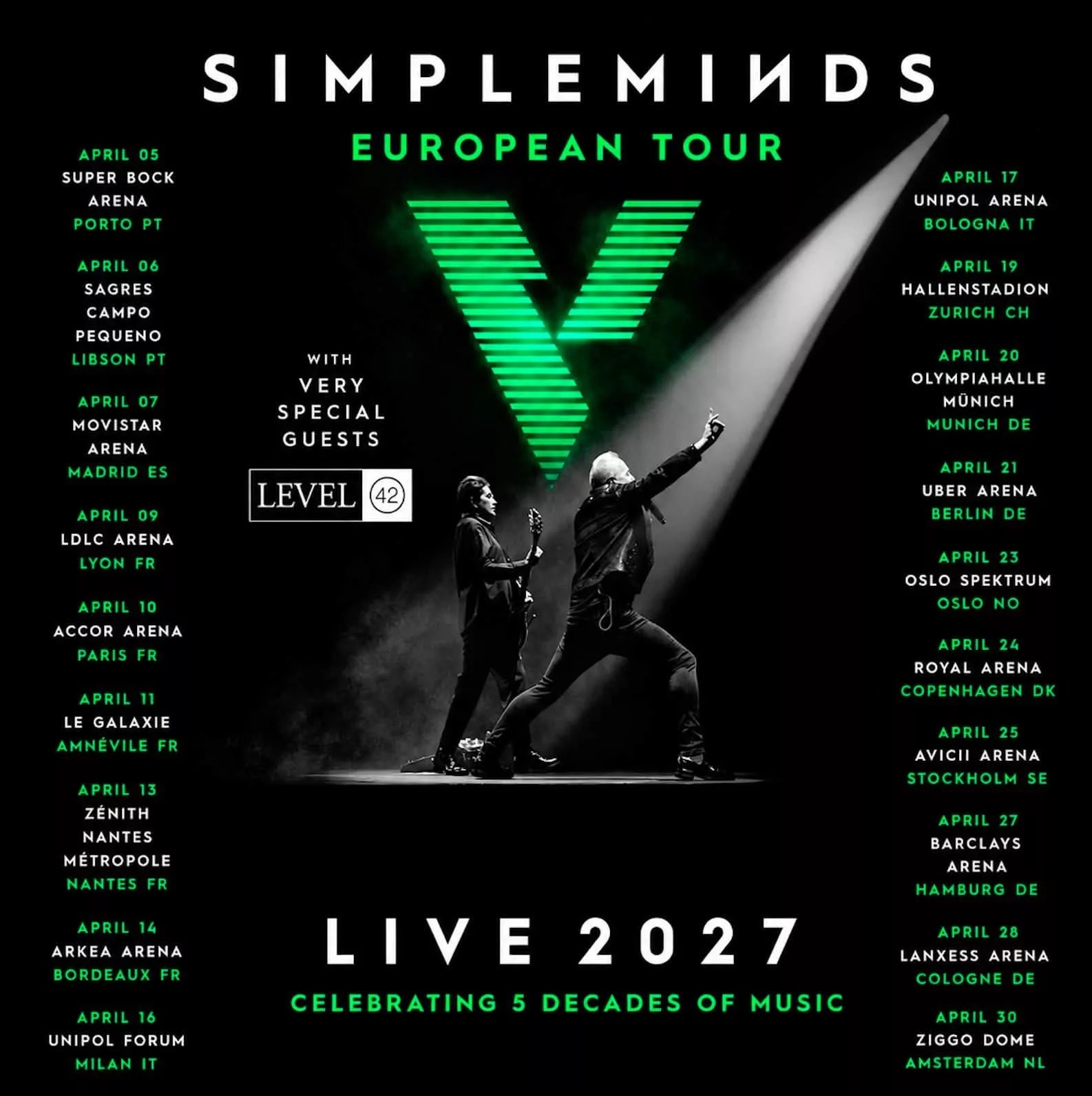 Simple Minds, Live 2027 - European Tour