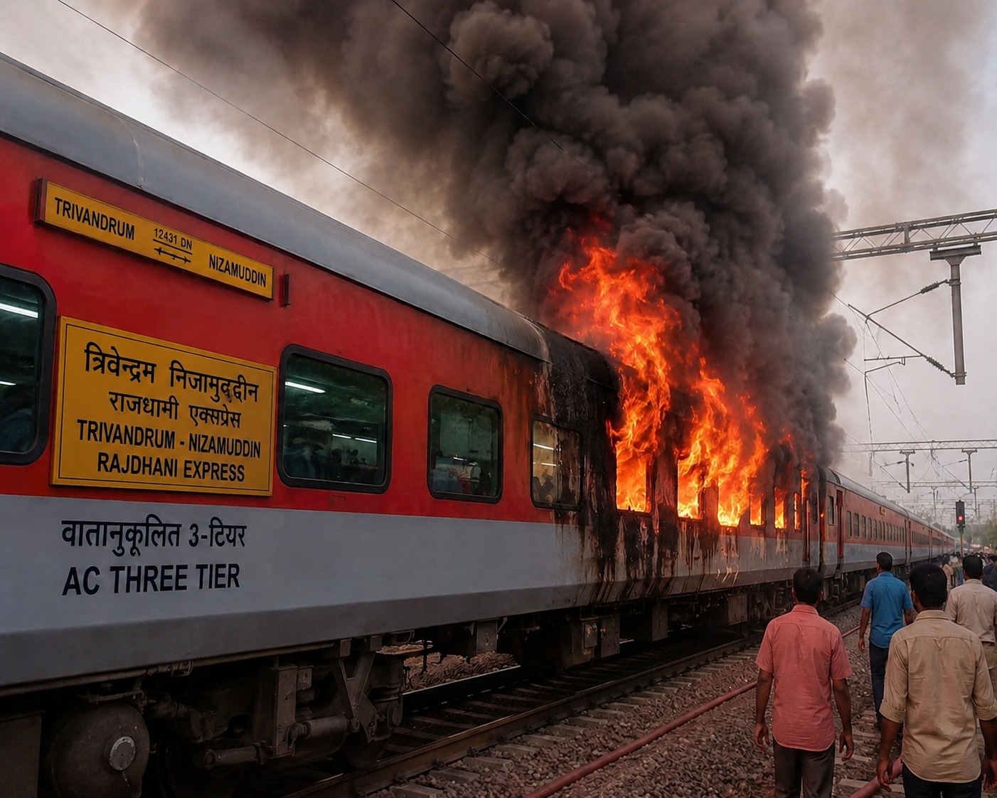 Ratlam Rajdhani Express Fire- Live India News