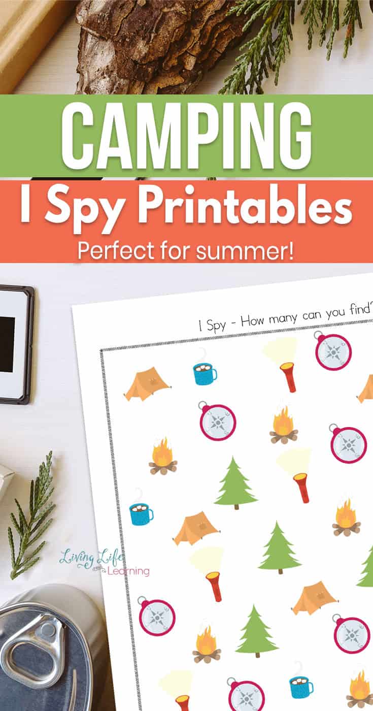 super fun camping themed i spy printables for kids