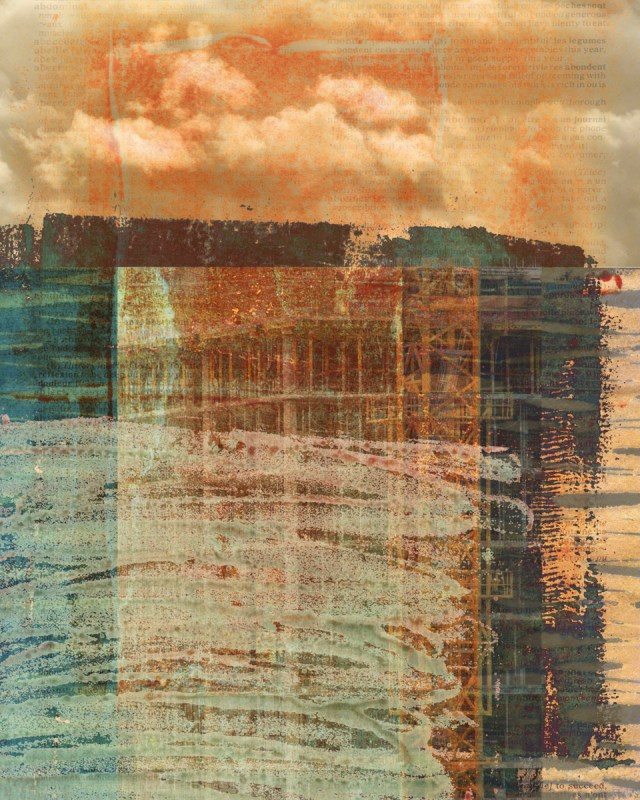 something hidden: Digital collage © 2018 Liz Ruest, 10 layers