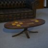 Table Basse en Pierre de Lave et Céramique par Jean Jaffeux, 1960 -1970