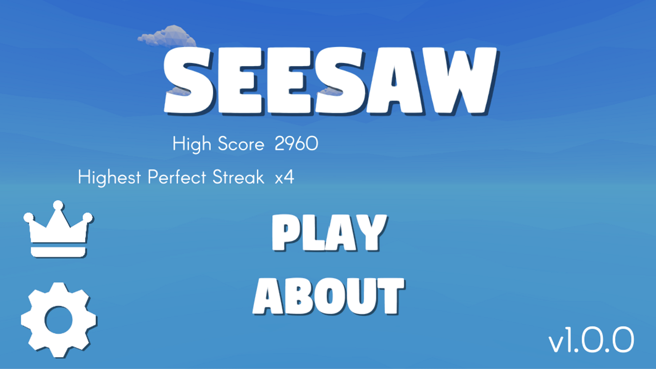 Seesaw Main menu
