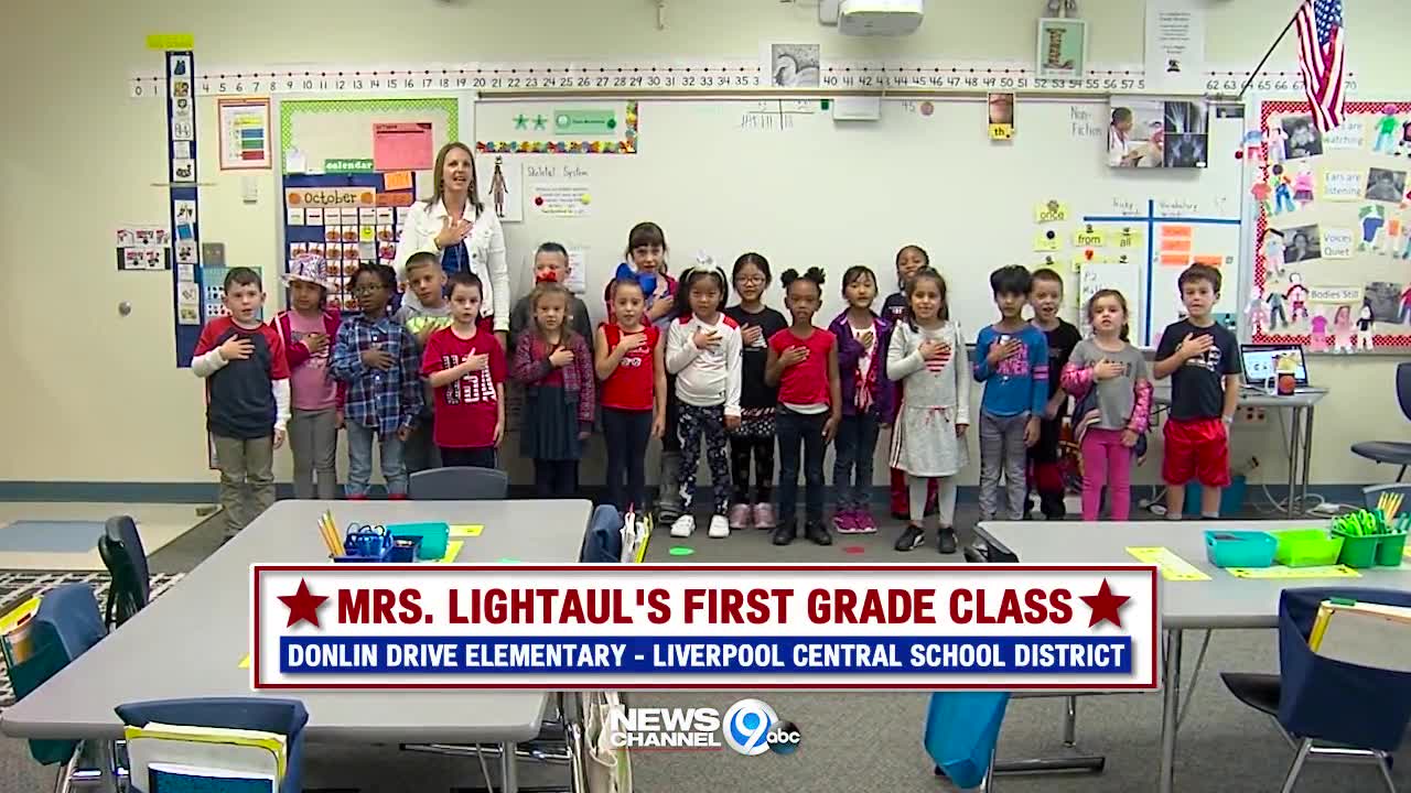 Daily pledge: donlin drive elementary, 1st grade, mrs. lightaul