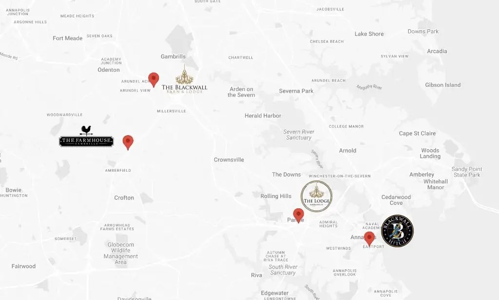 Culinary Crawl The Lodge Annapolis Map.