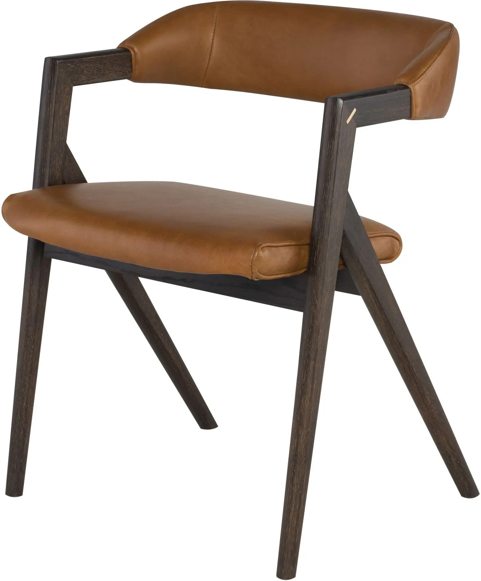 Anita Dining Chair 17 Anita Dining Chair Raven Leather Ebonized Oak Frame AnitaDining ChairNuevo