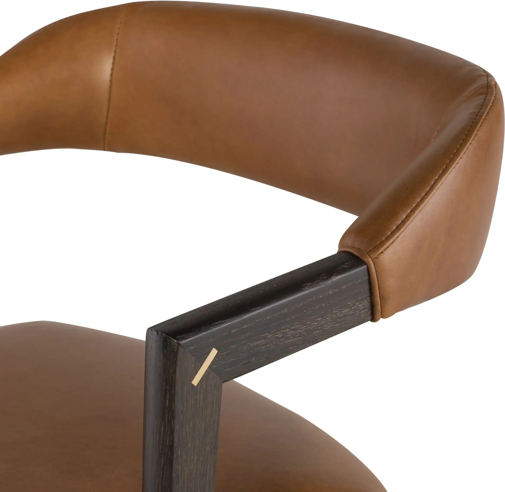 Anita Dining Chair 7 Anita Dining Chair Raven Leather Ebonized Oak Frame AnitaDining ChairNuevo