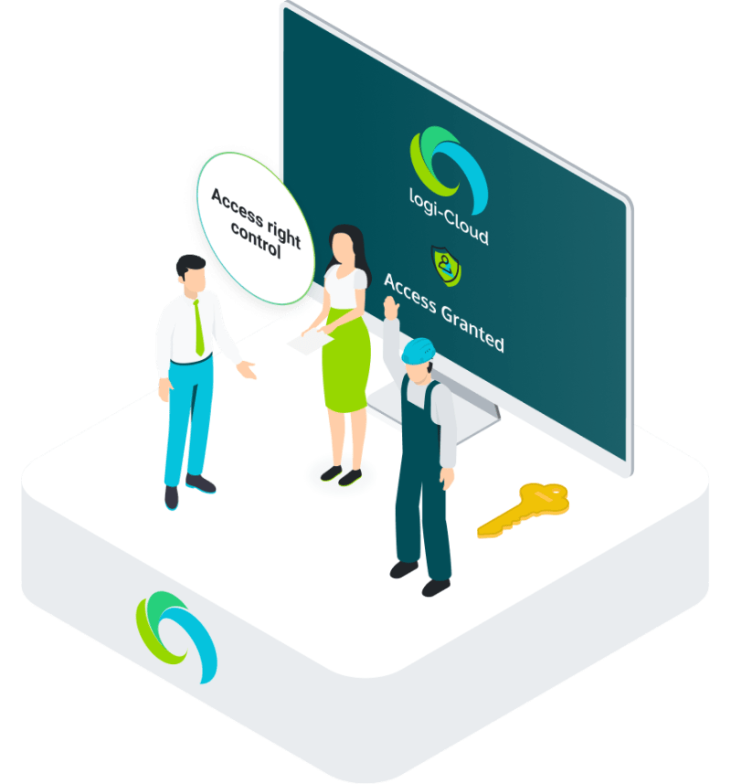 User Roles And Secured Access Control Logi Cloud Saas Wms - Gradient Wallpapers - Perfect Mobile Collection