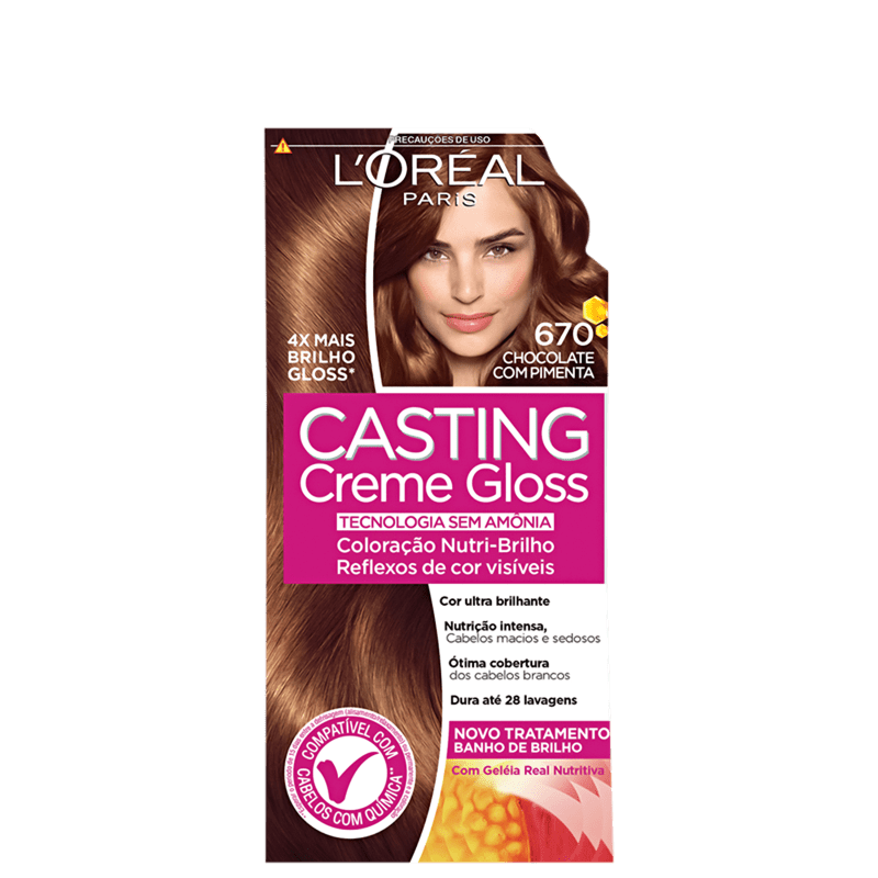 LorealTonalizante Casting Gloss 670 Chocolate Com Pimenta