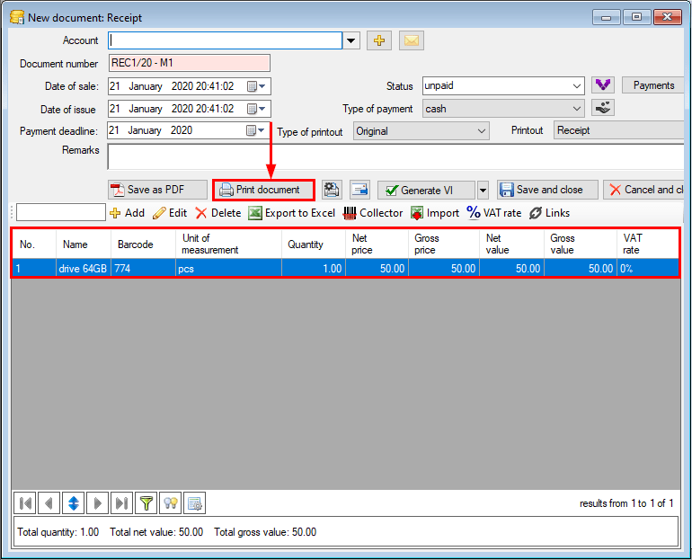 Fiscal Printer Configuration