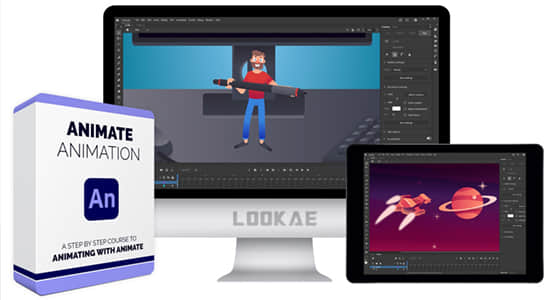 使用an软件制作二维卡通动画视频教程 animate animation-lookae.com