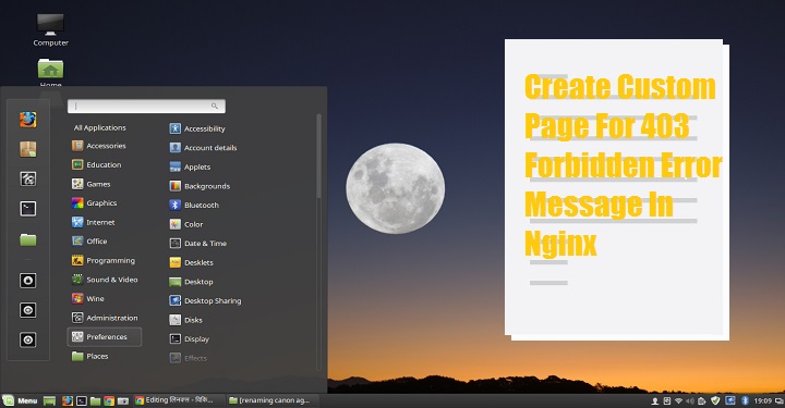 Create Custom Page For 403 Forbidden Error Message In Nginx - LookLinux