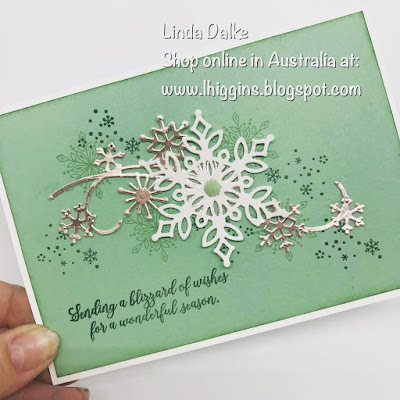 Snowfall thinlits for Beautiful Christmas cards