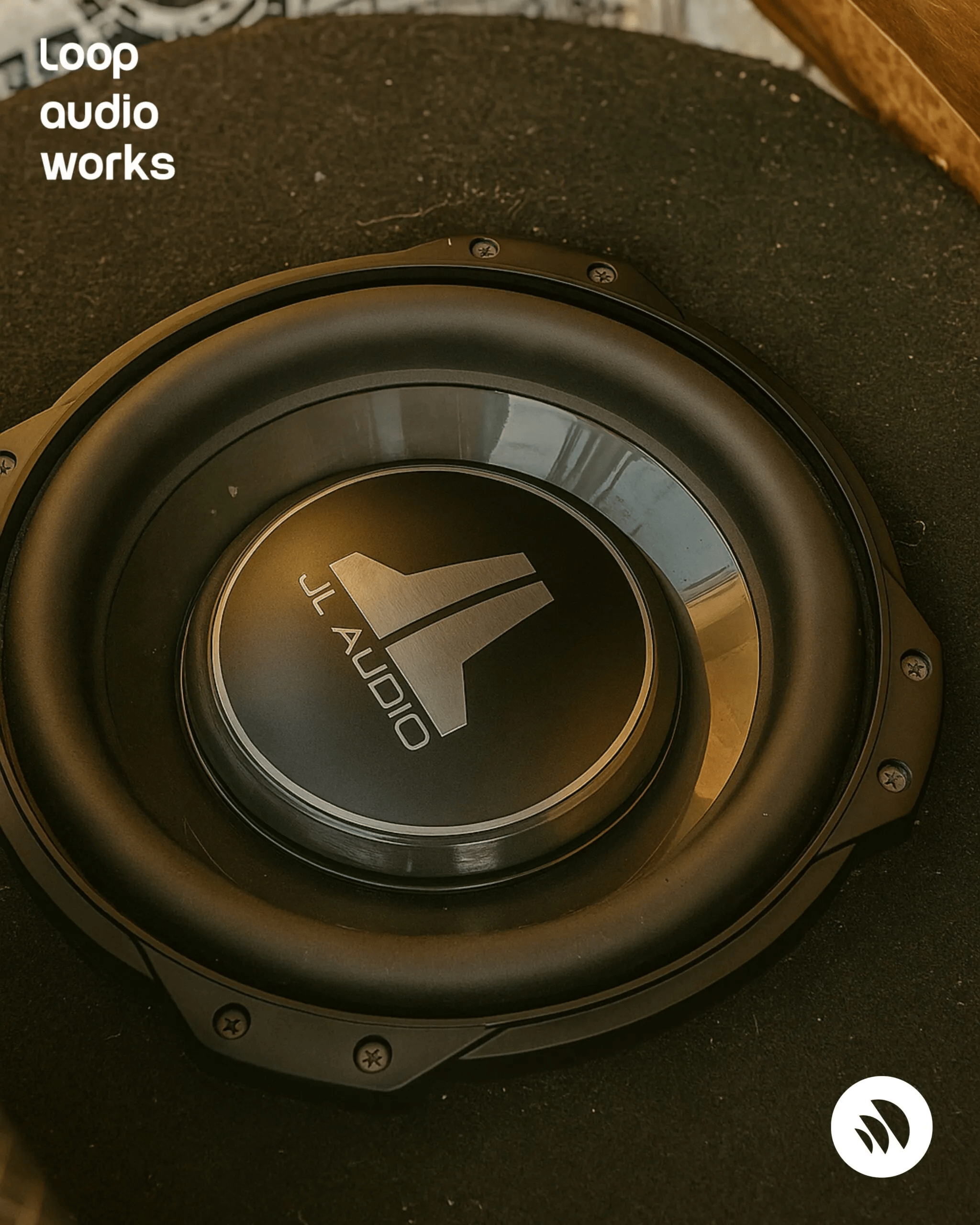 JL Audio subwoofer installed at Loop Audio Works Coimbatore for deep bass car audio upgrade by Loop Audio Works