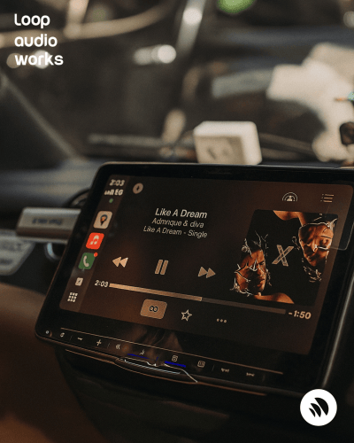 Alpine iLX series touchscreen head unit installed for premium car audio system by Loop Audio Works
