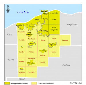 Map Of Lorain County Lorain COUNTY Map 