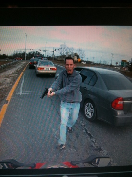 Cop Wielding Gun