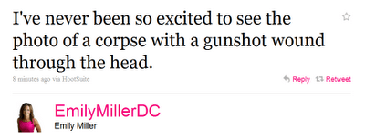Nice girl wants to see Osama's bullet riddled corpse