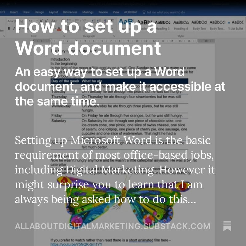 All about digital marketing image - Blog image with the first lines of text - digital marketing tips