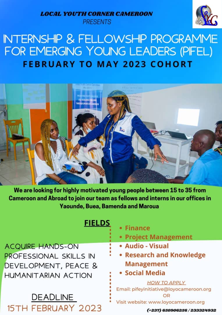 LOYOC Professional Internship and Fellowship for Emerging Young Leaders (PIFEL – Programme)