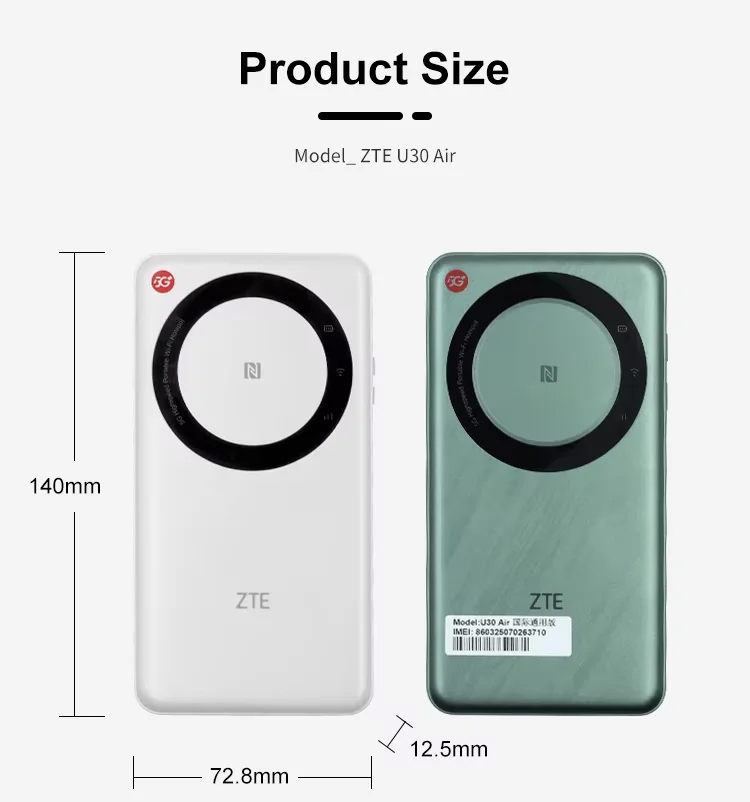 ZTE U30 Air 5G Pocket WiFi Router Global Version - LTEmall