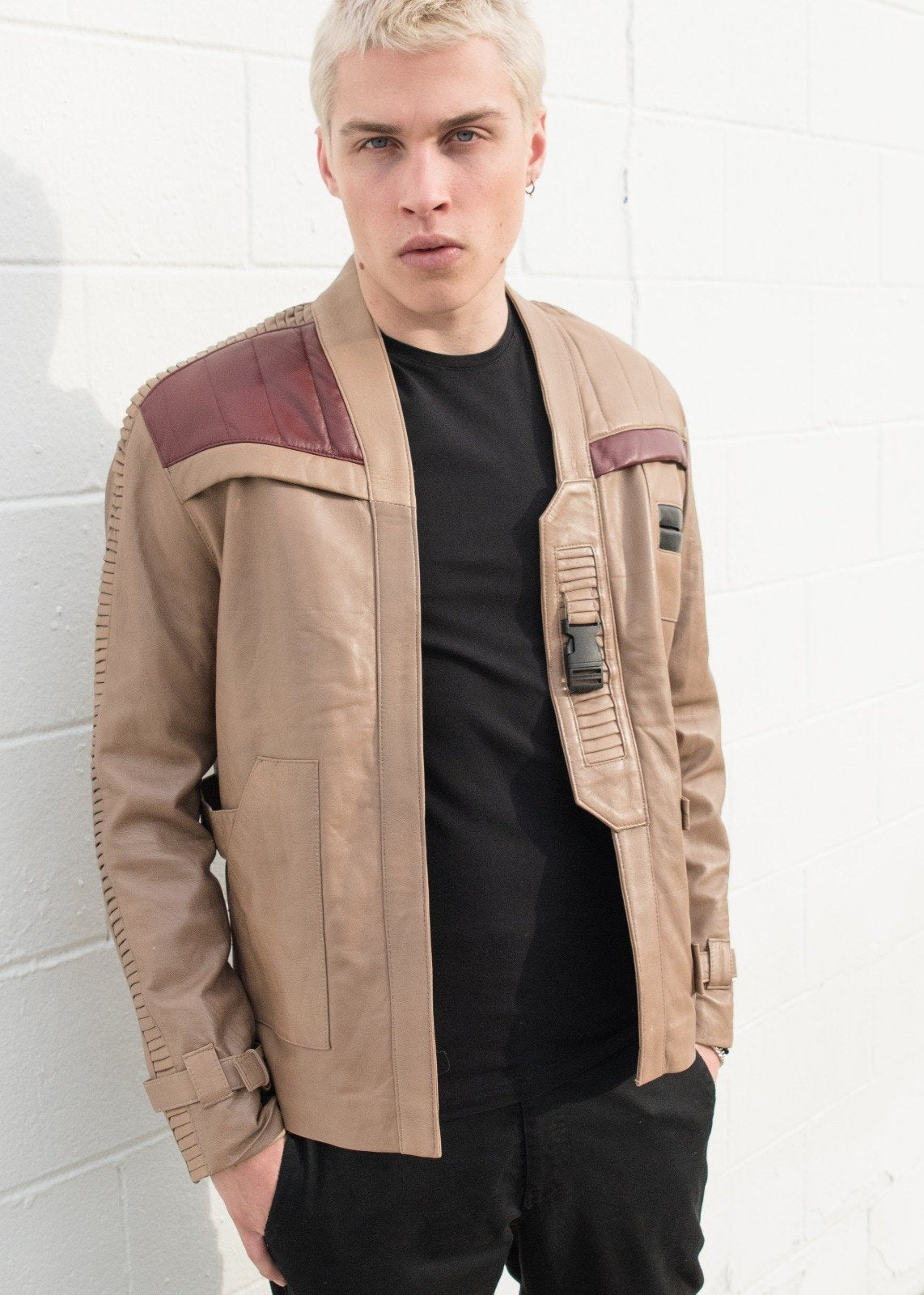 Mens Star Wars Rebel Alliance Poe Dameron Leather Jacket