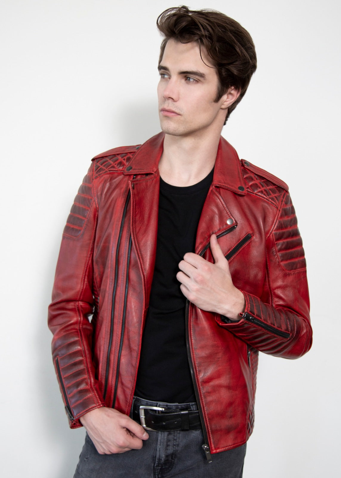 Red Biker Jacket