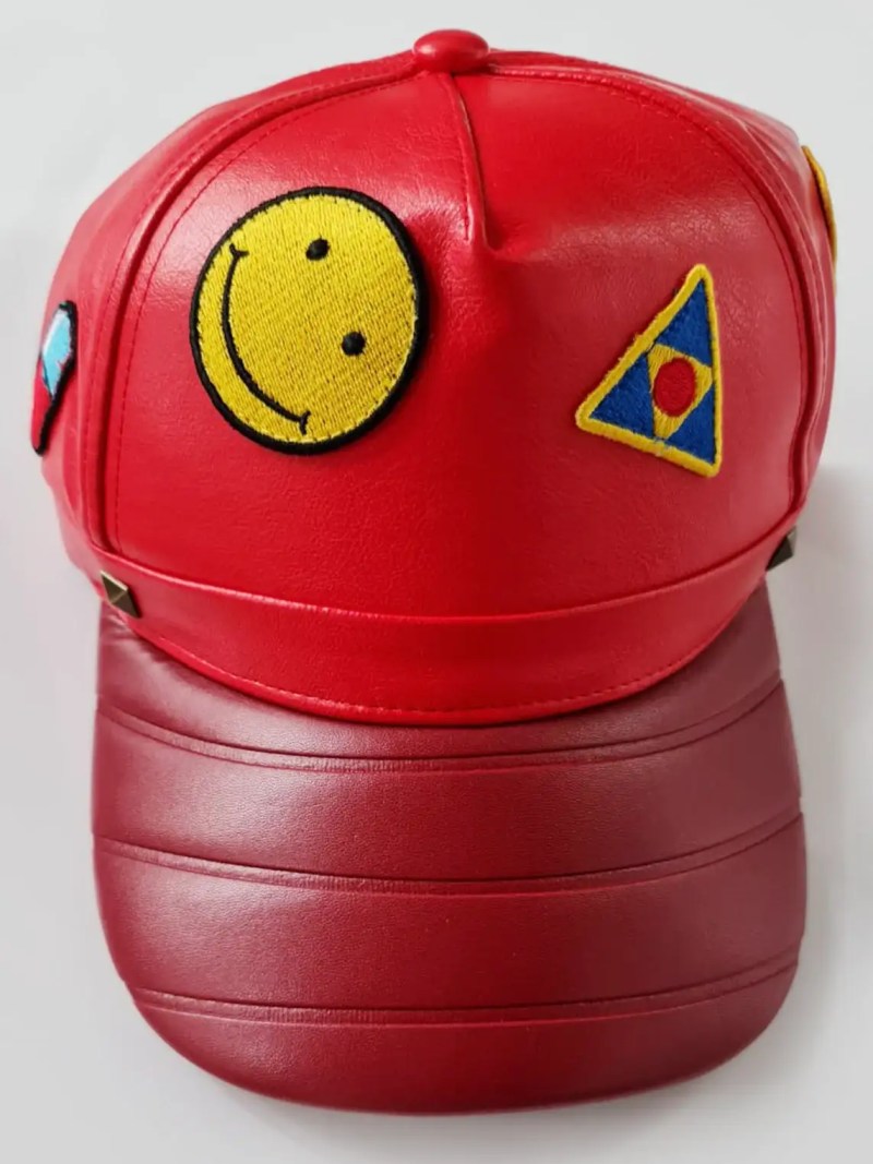 akira kaneda red biker hat