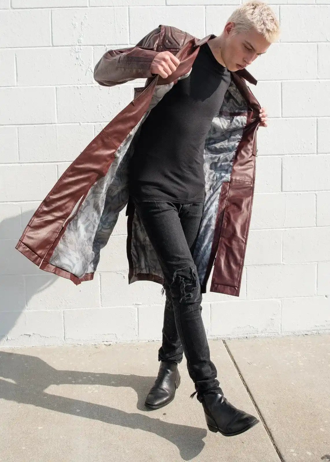 Guardians of Galaxy 2 Star Lord Coat Leather Jacket Trench