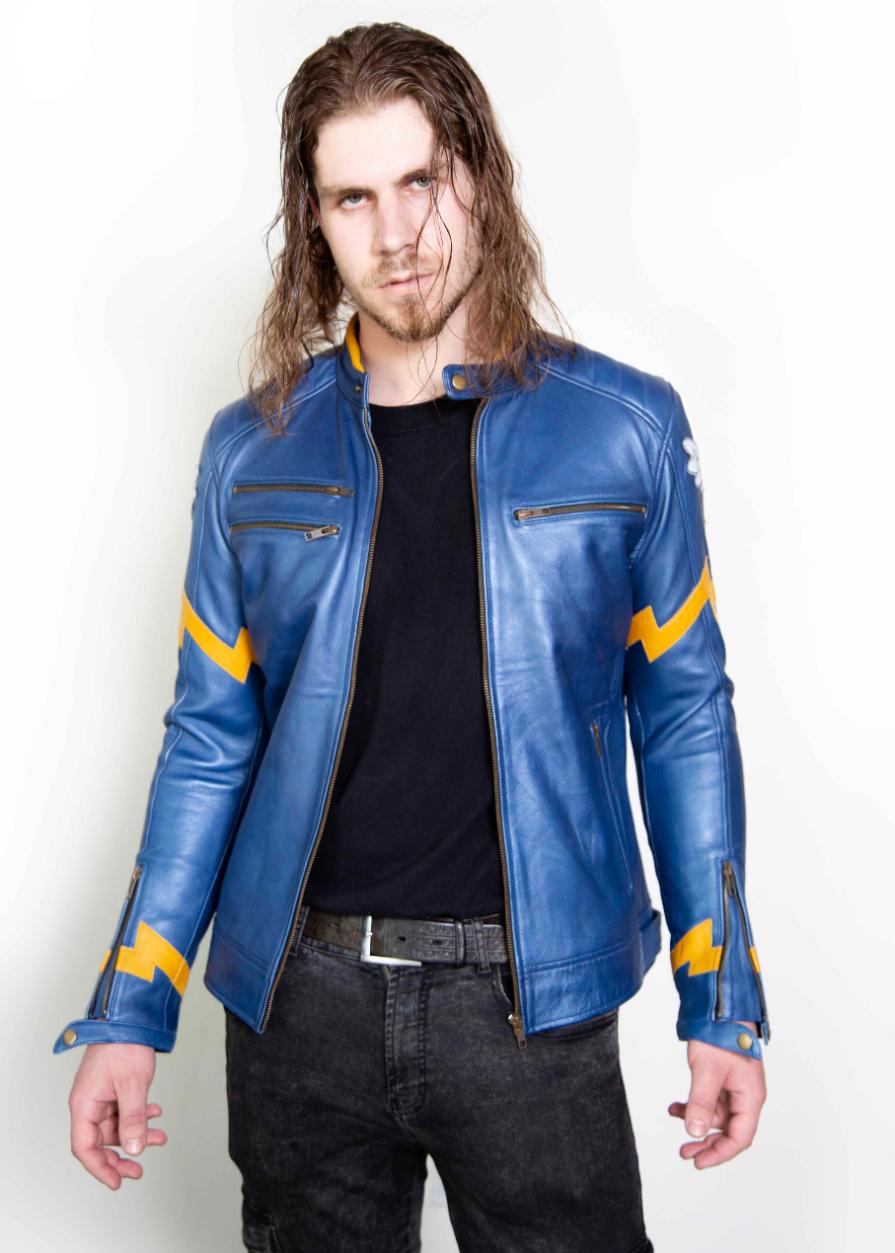 my little pony wonderbolts blue brony leather jacket