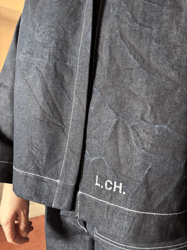 Jacket LANGHE Worn Front Logo detail SKU: L-CH.SS26.03